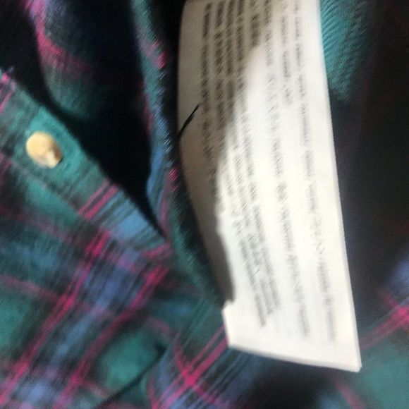 HOLLISTER Plaid Button Down Shirt In Green Size Small - Picture 6 of 6